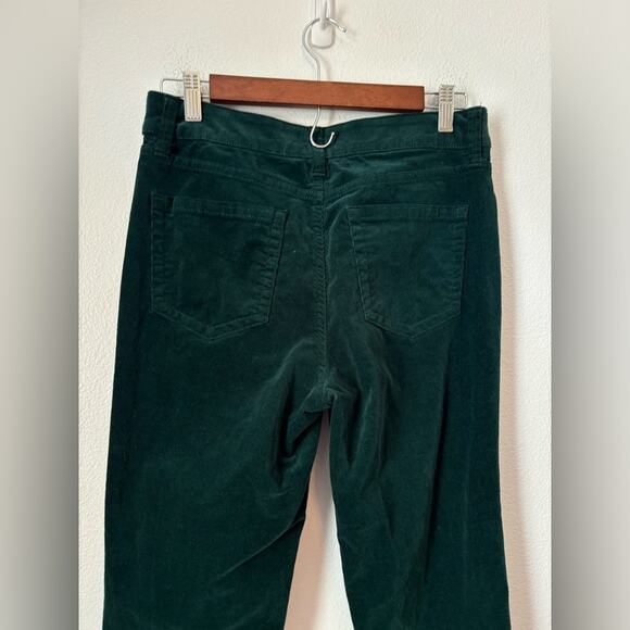 St Johns Bay Women's 8 Retro 90's Y2K Green Festival Hippie Corduroy Pants - Picture 7 of 11